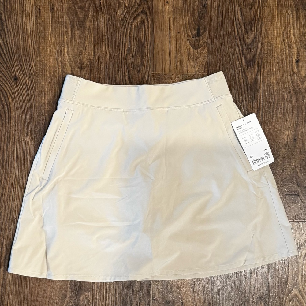 Athleta Cream A-Line Mini Skirt Casual
